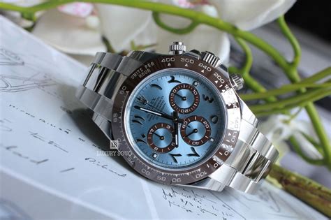 rolex daytona desert eagle arabic|daytona arabic dial platinum.